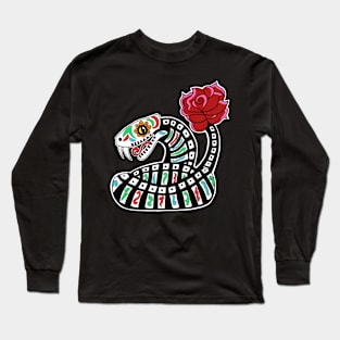 Dia De Los Muertos Snake Long Sleeve T-Shirt